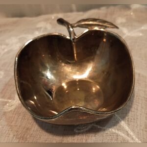vintage Silver Plated Apple Candy/trinket Dish